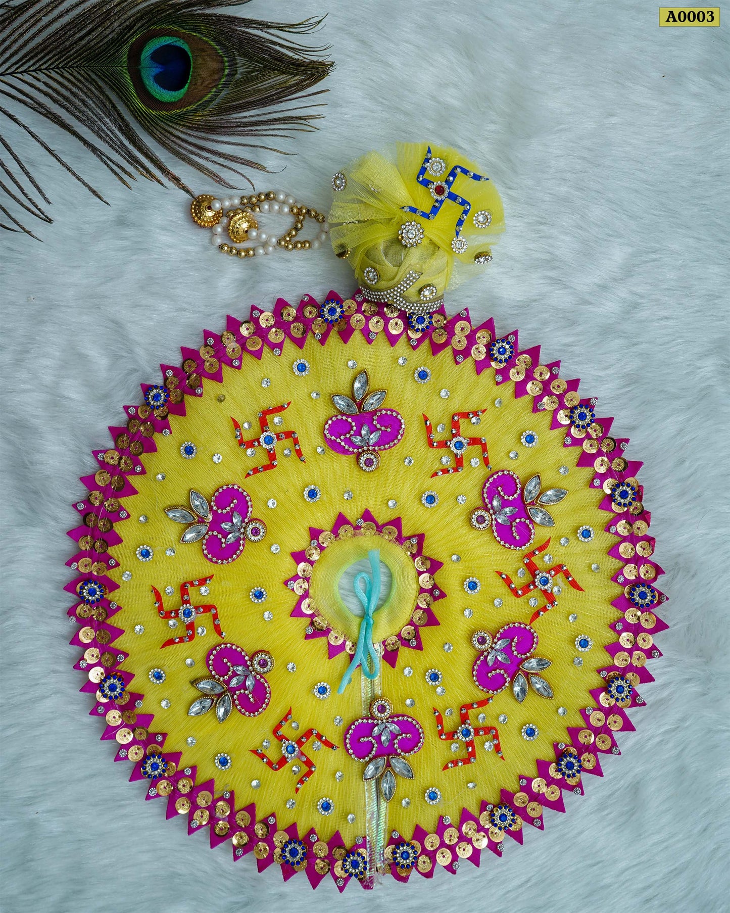 Vrindavan Royale Siddhika Swastik Designer Laddu Gopal Poshak | A0003