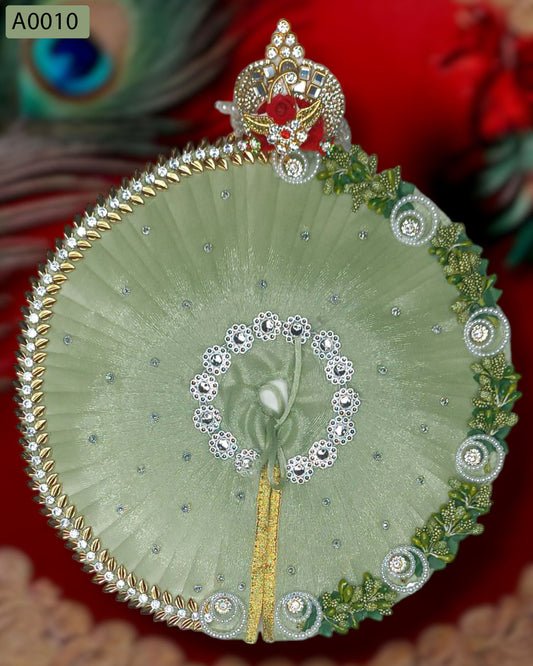 Beautiful Designer Poshak with Contrast Pagdi for Laddu Gopal - A0010