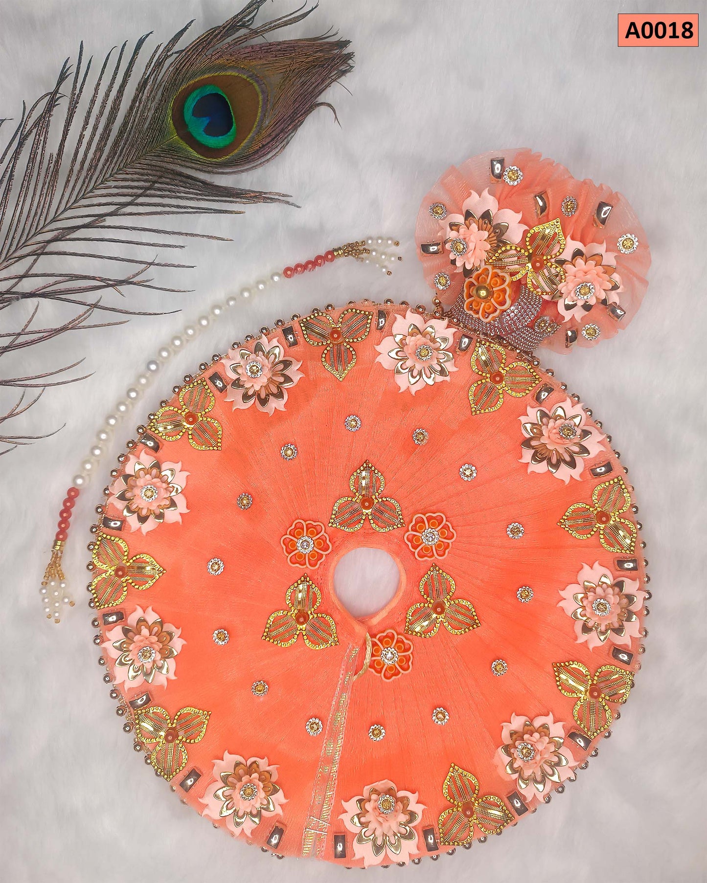 Festival Special - Beautiful Designer Poshak with Pagdi for Laddu Gopal - A0018