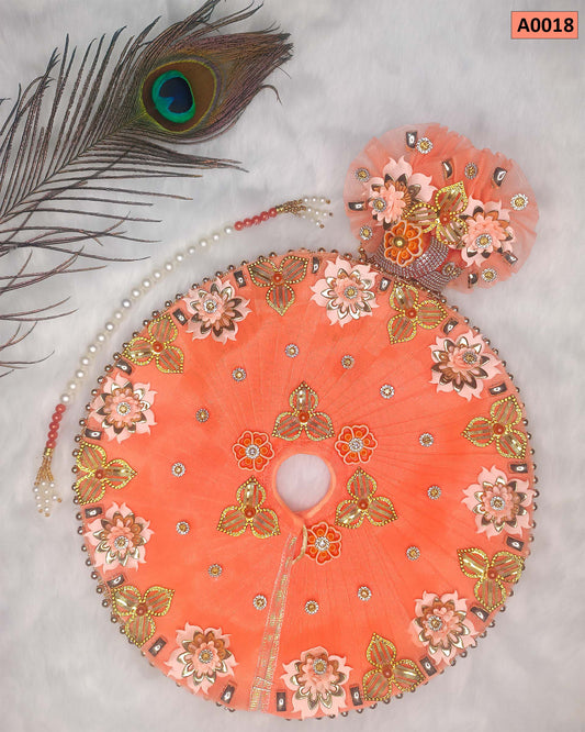 Festival Special - Beautiful Designer Poshak with Pagdi for Laddu Gopal - A0018