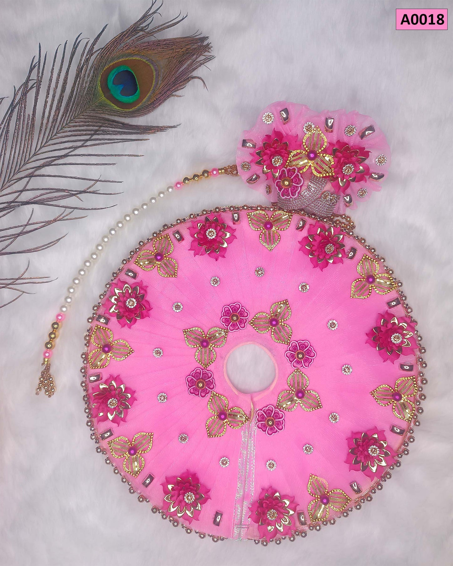 Festival Special - Beautiful Designer Poshak with Pagdi for Laddu Gopal - A0018