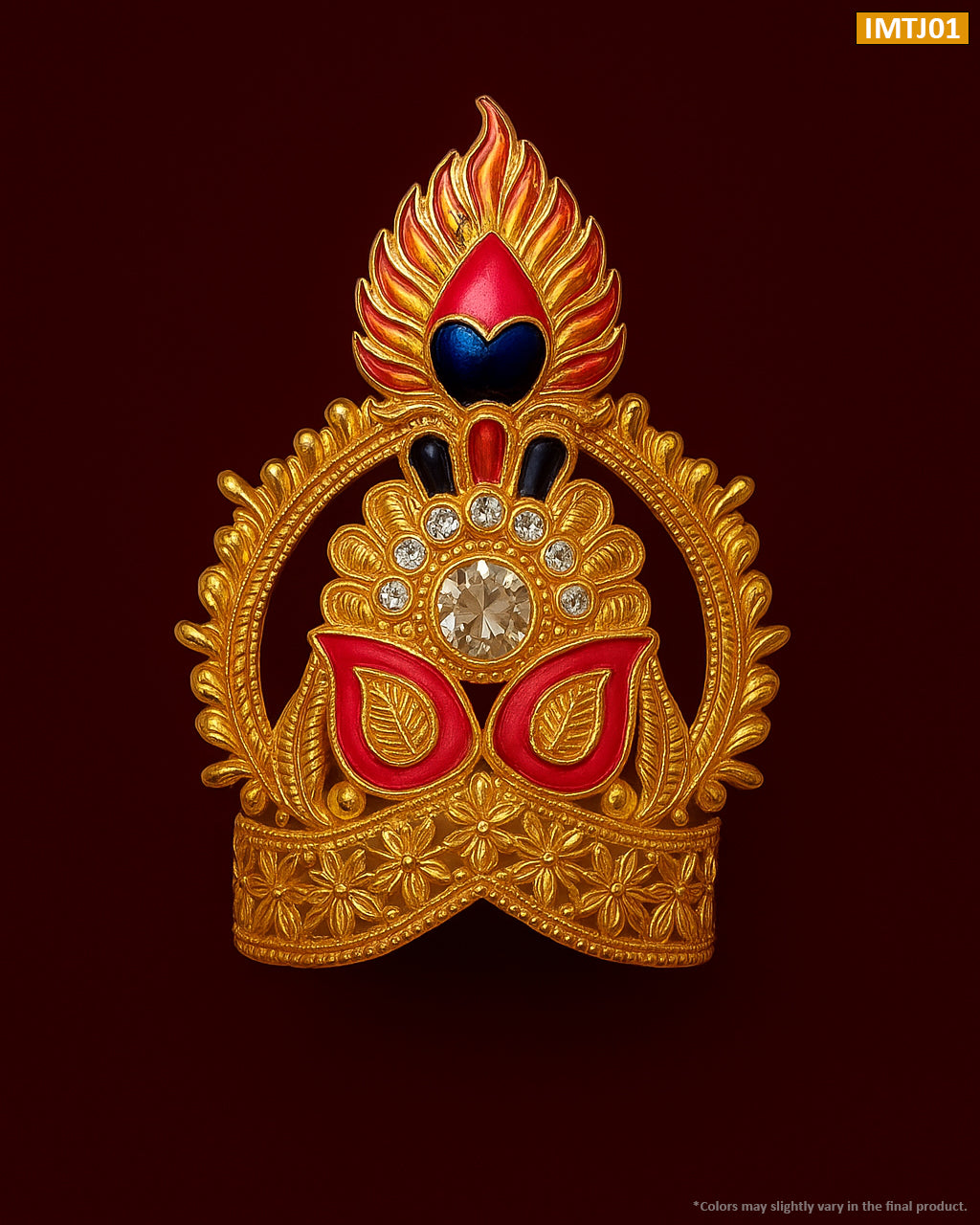 Beautufu Metal Mukut for Laddu Gopal Ji / Mata Rani - IMTJ01