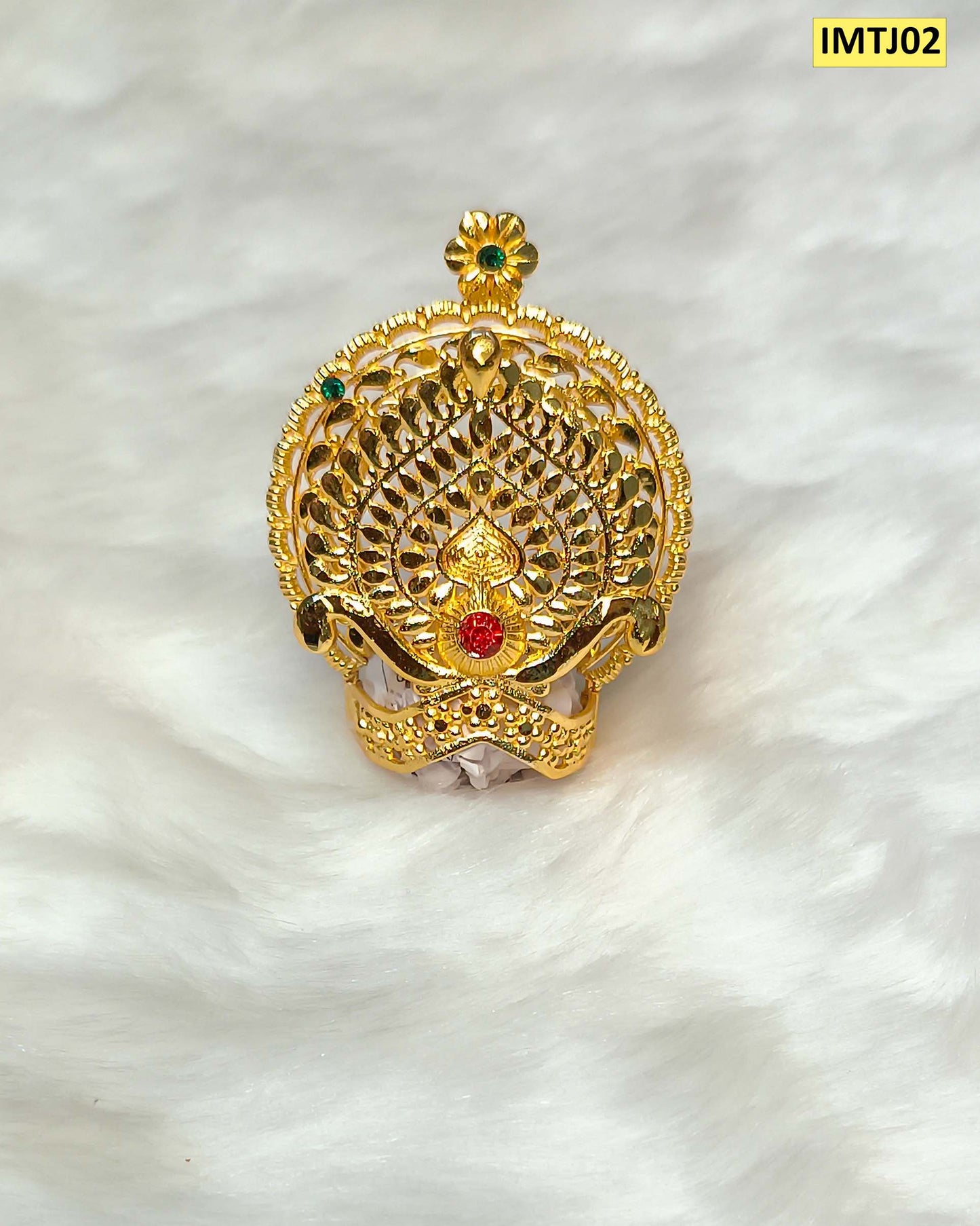 Beautufu Metal Mukut for Laddu Gopal Ji / Mata Rani - IMTJ02