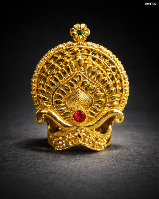 Beautufu Metal Mukut for Laddu Gopal Ji / Mata Rani - IMTJ02