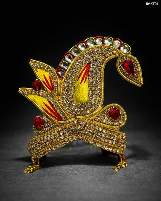 Royal Shringar Beautiful Zari Mukut for Laddu Gopal - JMKT01