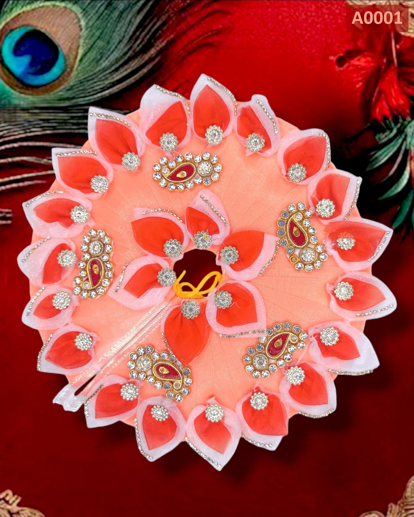 Beautiful Designer Poshak for Laddu Gopal - A0001