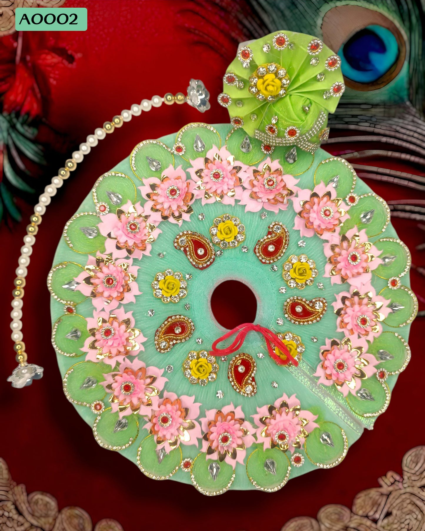 Beautiful Designer Poshak With Pagdi for Laddu Gopal - A0002