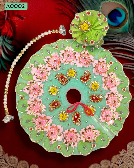 Beautiful Designer Poshak With Pagdi for Laddu Gopal - A0002